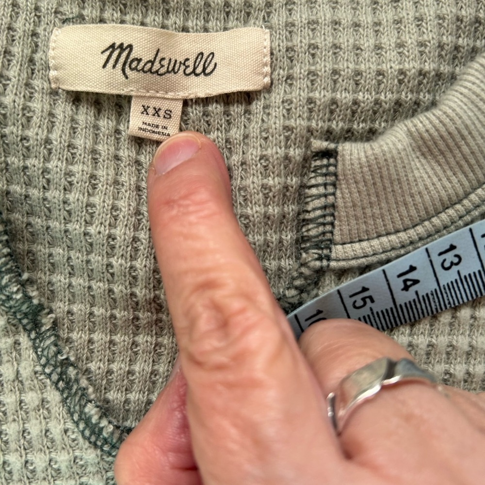 Madewell waffle knit top - Picture 3 of 7